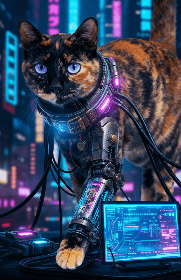 Cyberpunk Cat 