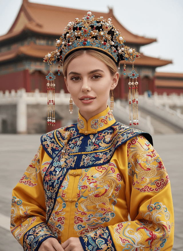 AI生成清宫装写真