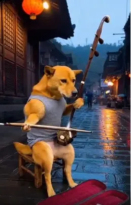 动物演奏乐器AI生成器